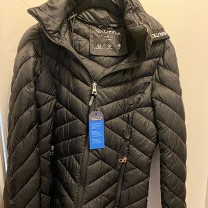 NWT Nautica Down Puffer Jacket - S Black
